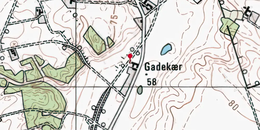 Historisk kort over Hvinningdal Trinbræt med Sidespor Historisk kort over Hvinningdal Trinbræt med Sidespor