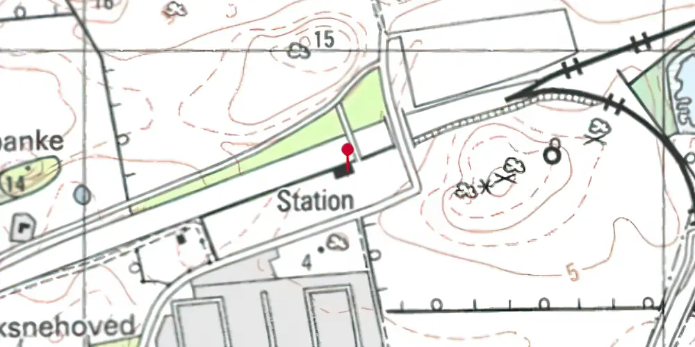 Historisk kort over Korsør Station [1997-2022]