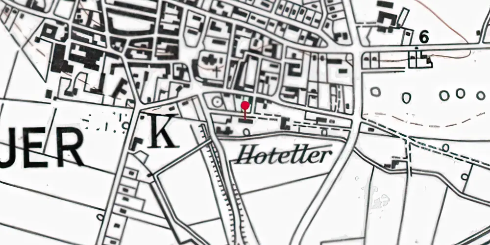 Historisk kort over Højer Station Historisk kort over Højer Station