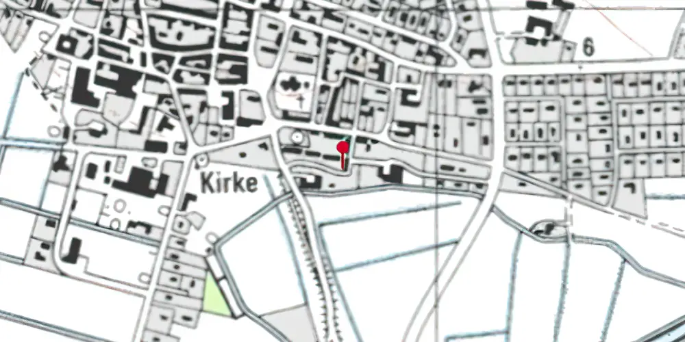 Historisk kort over Højer Station Historisk kort over Højer Station