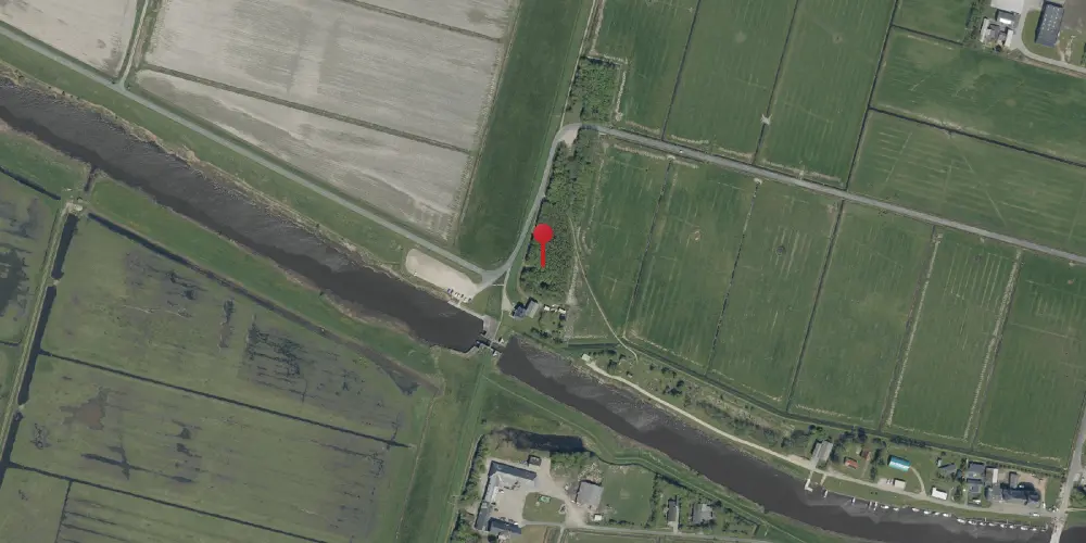 Historisk kort over Højer Sluse Station