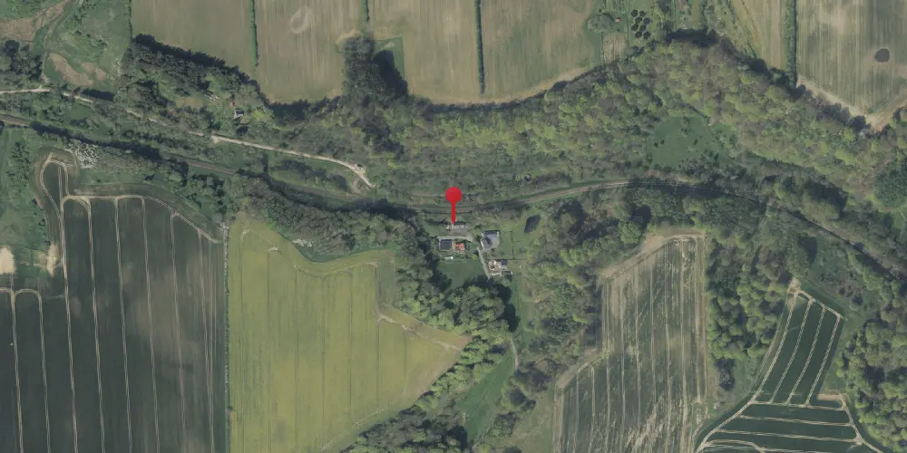 Historisk kort over Hørup Station