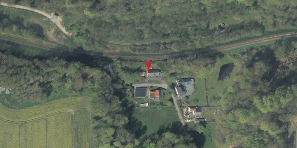 Historisk kort over Hørup Station