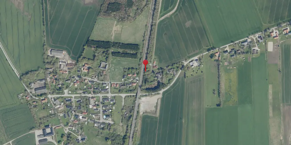 Historisk kort over Gøderup Trinbræt