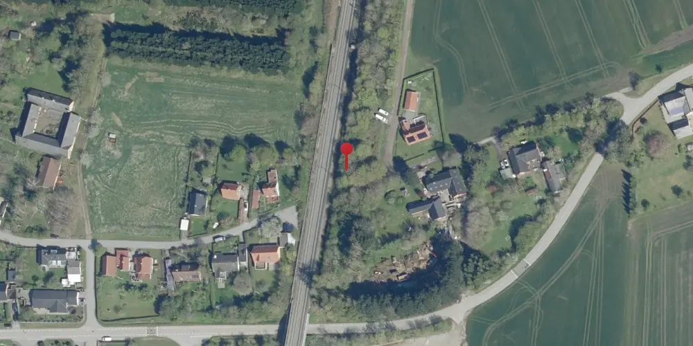 Historisk kort over Gøderup Trinbræt