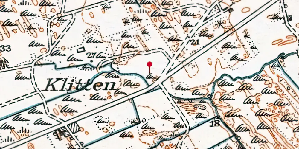 Historisk kort over Jeruplejren Station Historisk kort over Jeruplejren Station