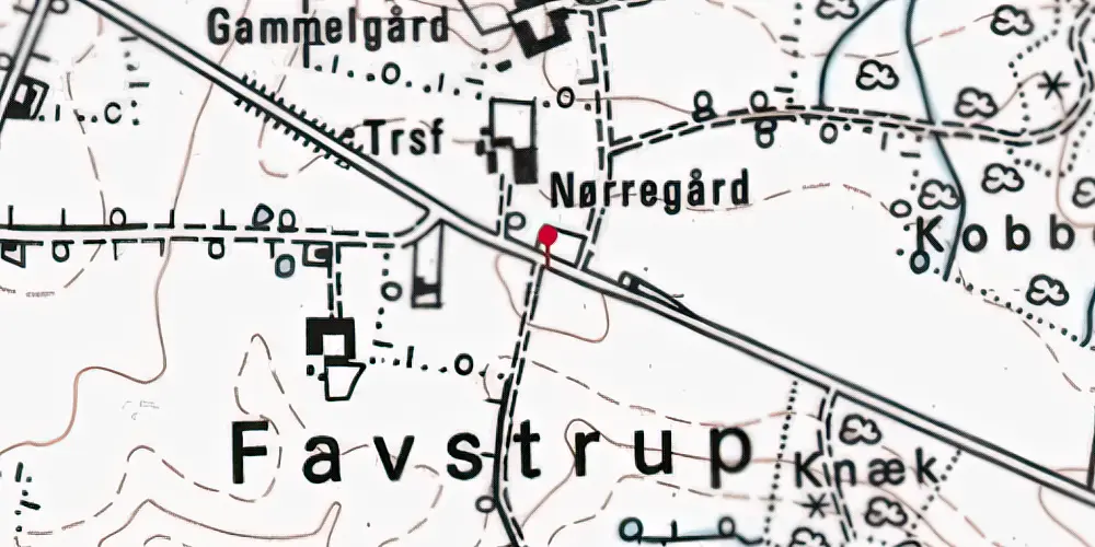 Historisk kort over Kellergård Trinbræt