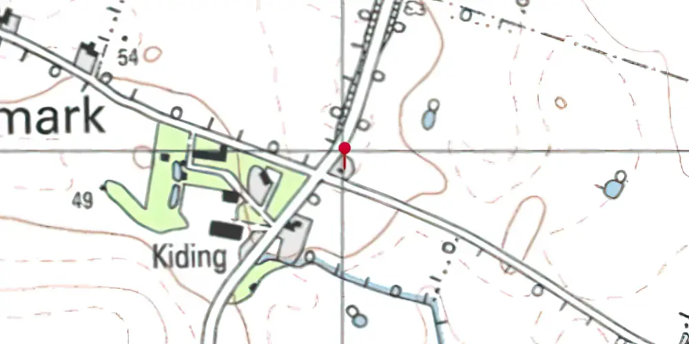 Historisk kort over Kiding Station Historisk kort over Kiding Station