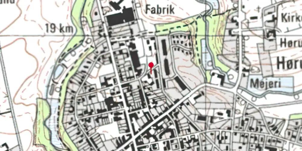 Historisk kort over Kjellerup Station