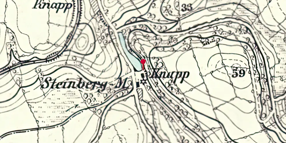 Historisk kort over Knappen Stationskro