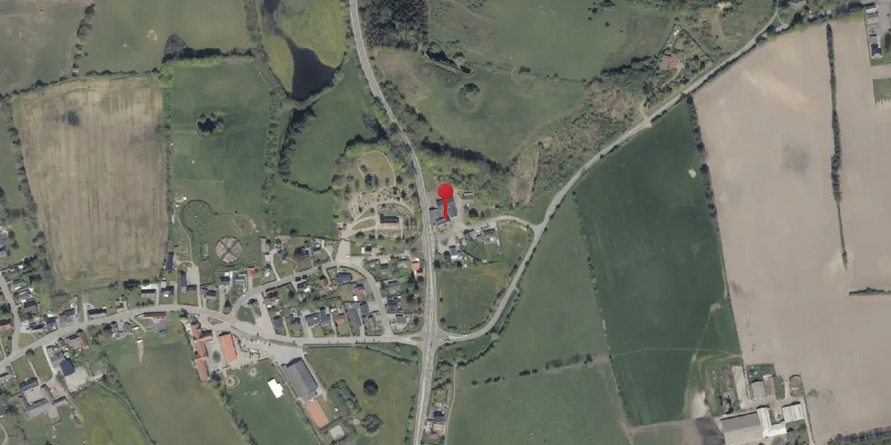 Historisk kort over Knivsbjerg Stationskro Historisk kort over Knivsbjerg Stationskro