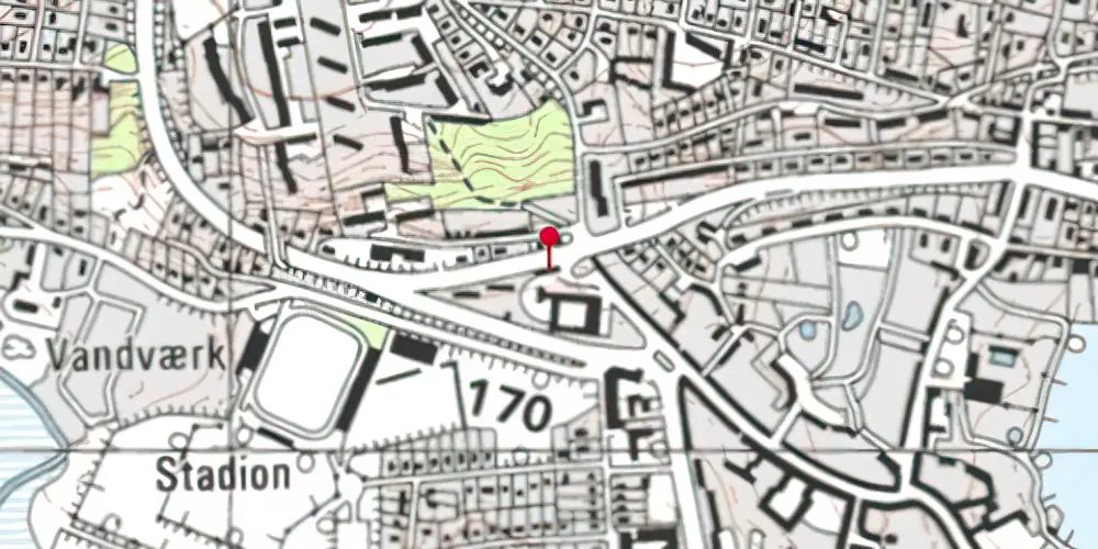 Historisk kort over Kolding Nordbanegård