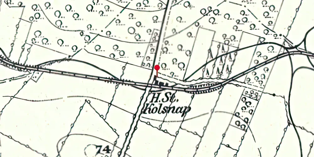 Historisk kort over Kolsnap Station