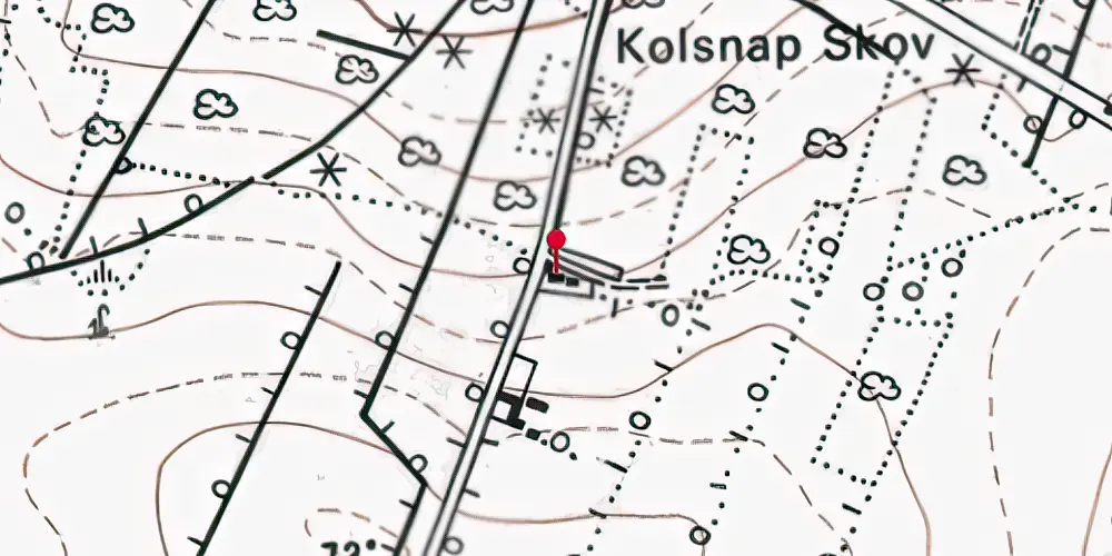 Historisk kort over Kolsnap Station