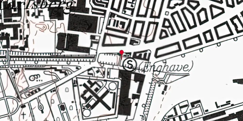 Historisk kort over Enghave Station