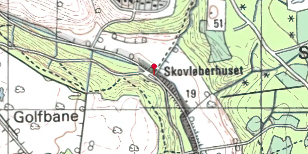 Historisk kort over Kolding Skov Trinbræt Historisk kort over Kolding Skov Trinbræt