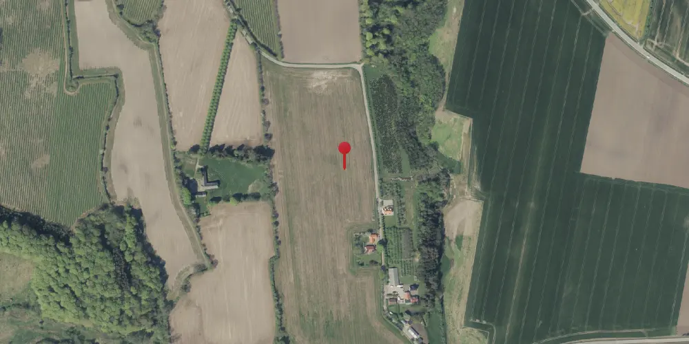 Historisk kort over Kær Mølle Trinbræt med Sidespor