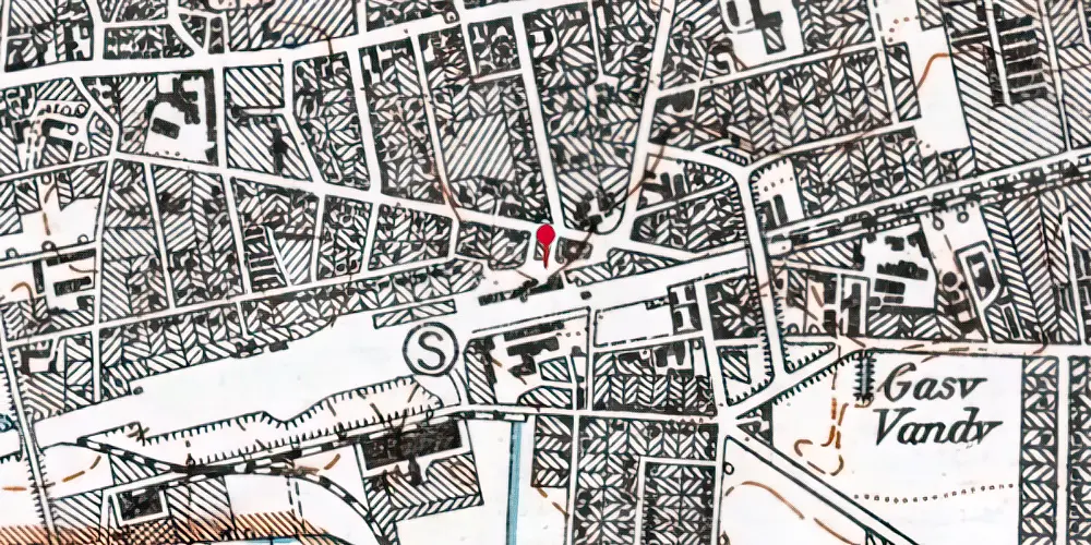 Historisk kort over Glostrup Station Historisk kort over Glostrup Station