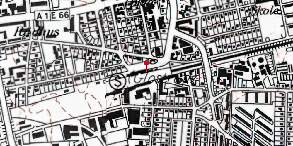 Historisk kort over Glostrup Station Historisk kort over Glostrup Station