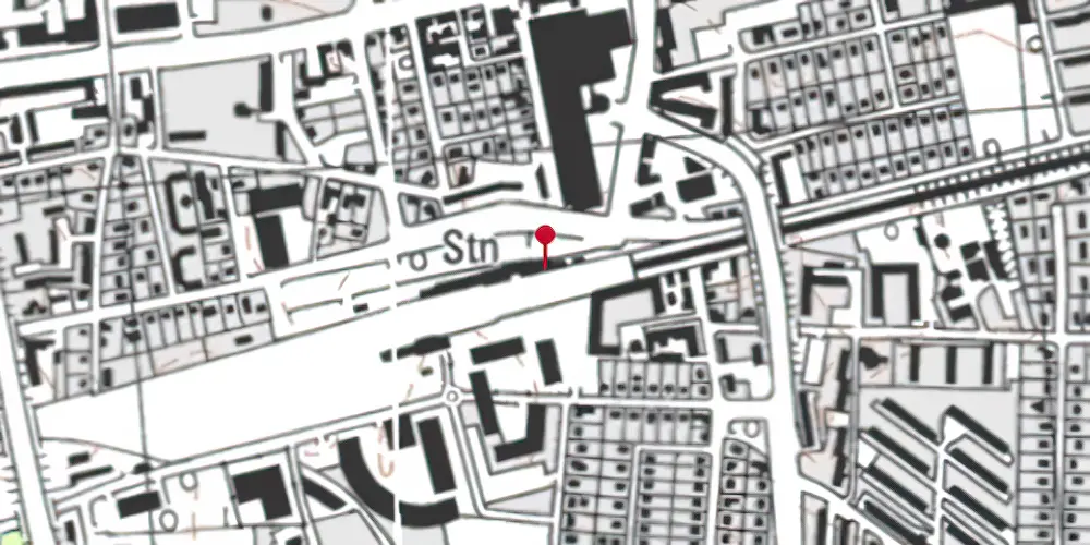 Historisk kort over Glostrup Station Historisk kort over Glostrup Station