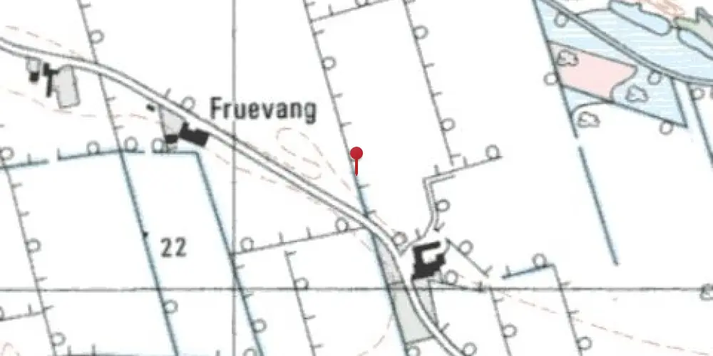 Historisk kort over Kærhede Trinbræt med Sidespor