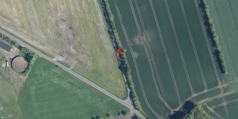 Historisk kort over Kærhede Trinbræt med Sidespor