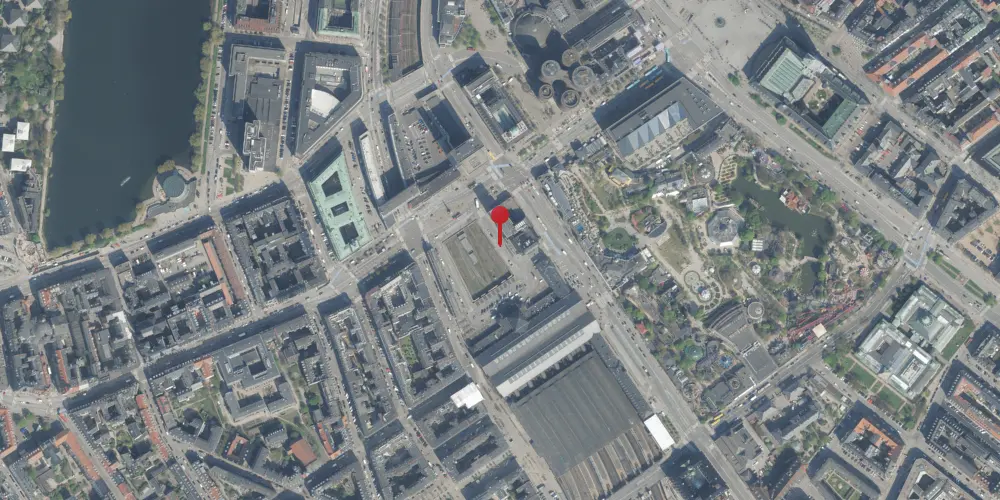 Historisk kort over København Station [1847-1864]