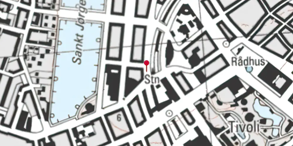 Historisk kort over København Station [1864-1911]