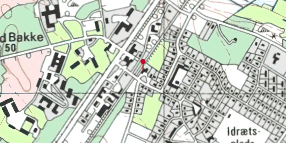 Historisk kort over Kølvrå Station