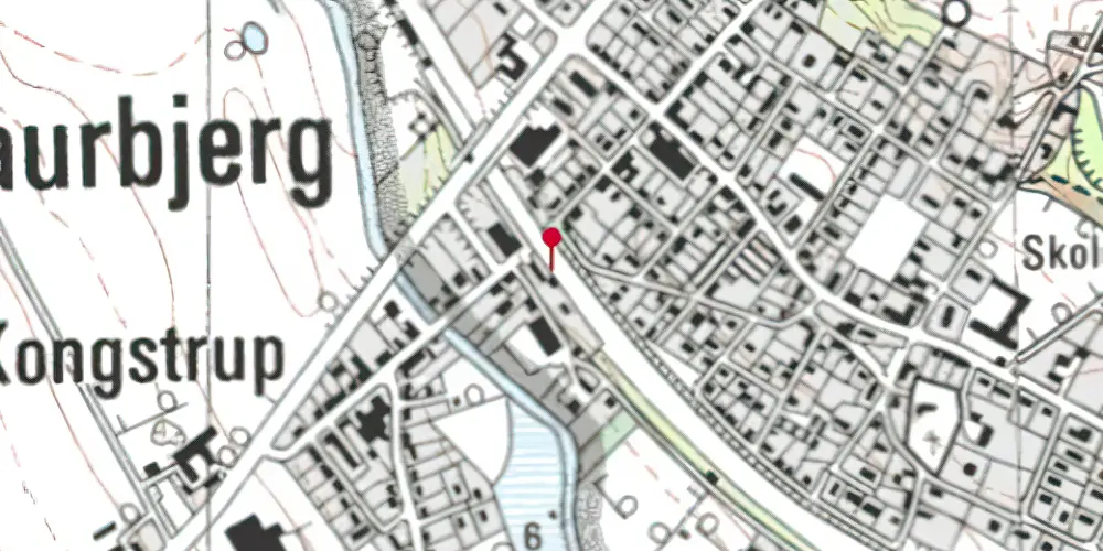 Historisk kort over Laurbjerg Station