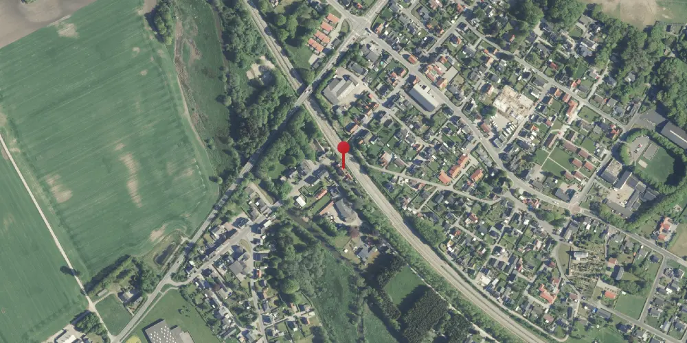 Historisk kort over Laurbjerg Station