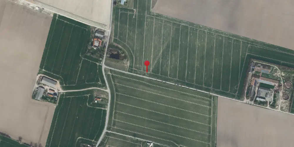 Historisk kort over Tjørnevang Trinbræt