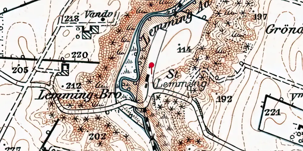 Historisk kort over Lemming Station