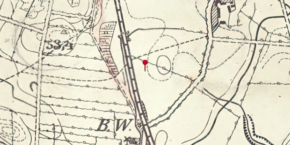 Historisk kort over Padborg Station Historisk kort over Padborg Station