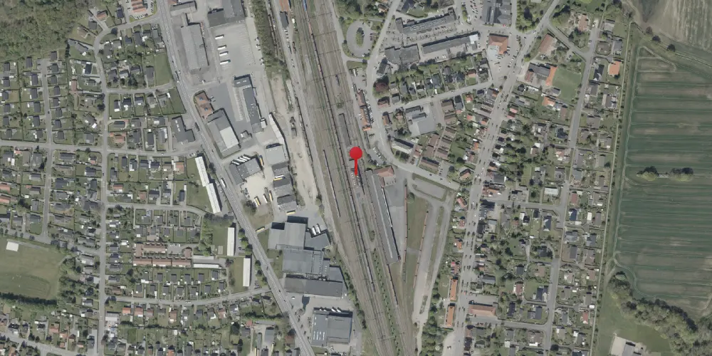 Historisk kort over Padborg Station Historisk kort over Padborg Station