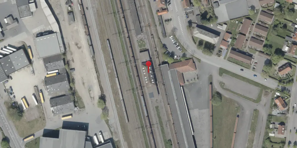 Historisk kort over Padborg Station Historisk kort over Padborg Station