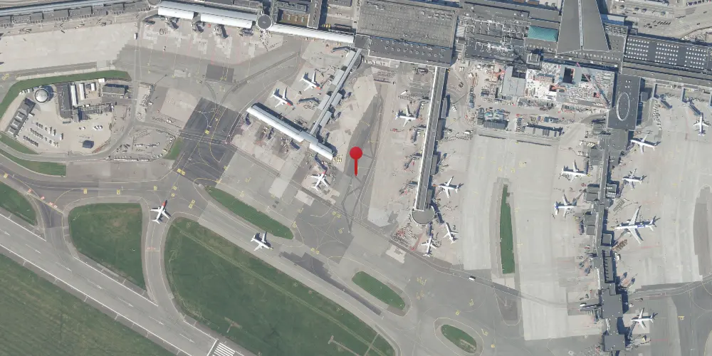 Historisk kort over Lufthavnen Trinbræt Historisk kort over Lufthavnen Trinbræt