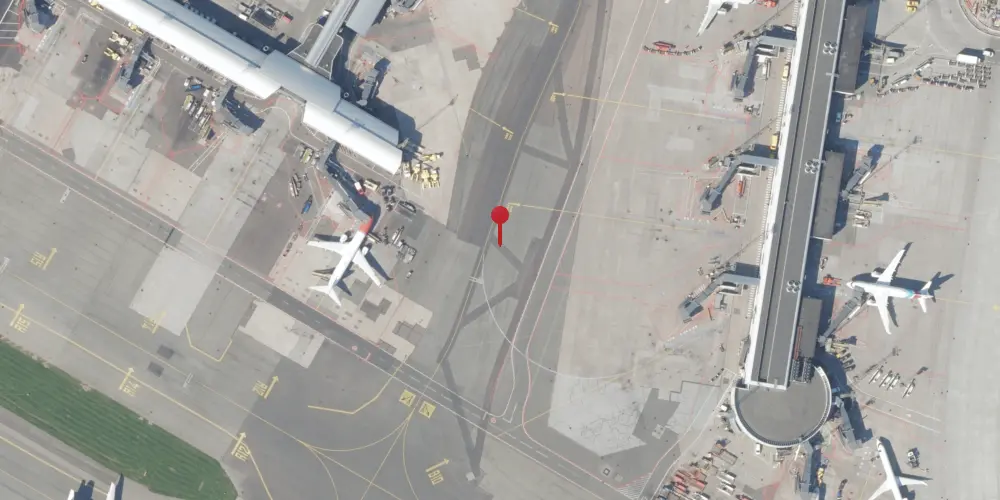 Historisk kort over Lufthavnen Trinbræt Historisk kort over Lufthavnen Trinbræt