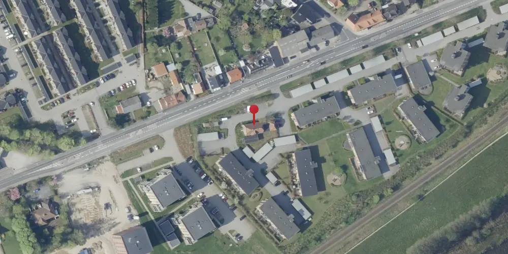 Historisk kort over Lysbro Station