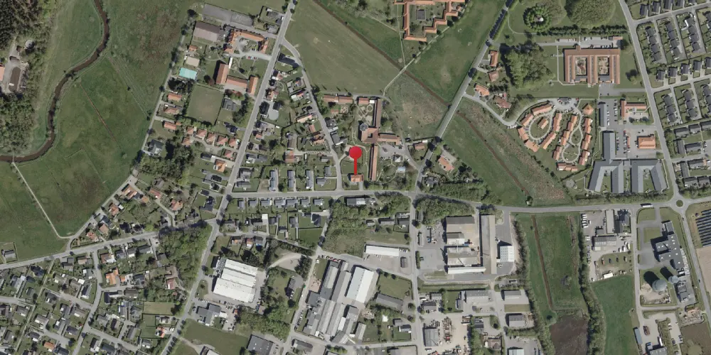 Historisk kort over Løgumkloster Amtsbanegård