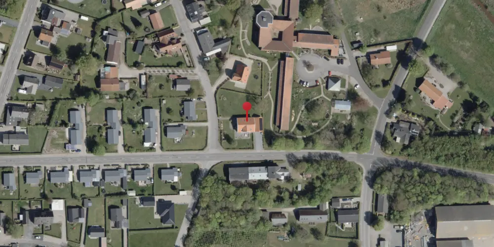 Historisk kort over Løgumkloster Amtsbanegård