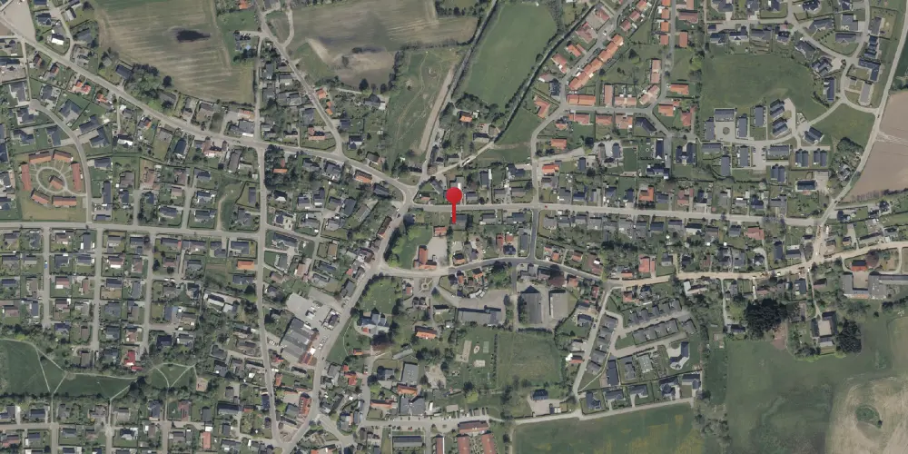 Historisk kort over Løjt Kirkeby Stationskro