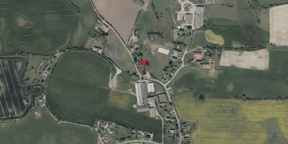 Historisk kort over Løjt Skovby Stationskro