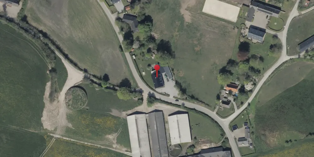 Historisk kort over Løjt Skovby Stationskro