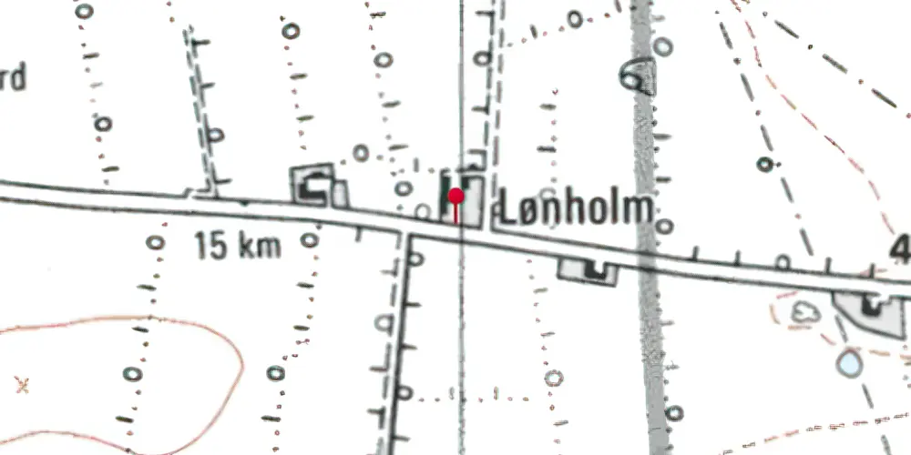 Historisk kort over Lønholm Trinbræt