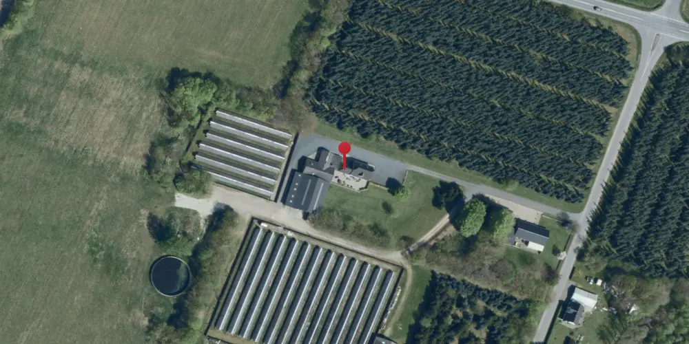 Historisk kort over Løvlund Holdeplads