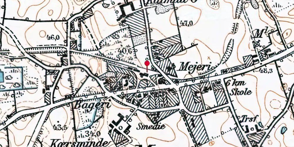 Historisk kort over Marstrup Station