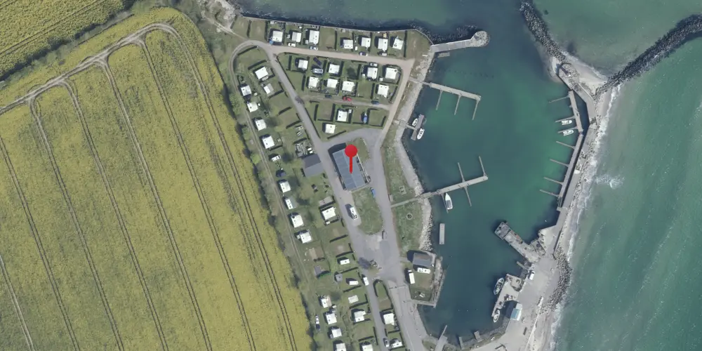 Historisk kort over Mommark Færge Station Historisk kort over Mommark Færge Station