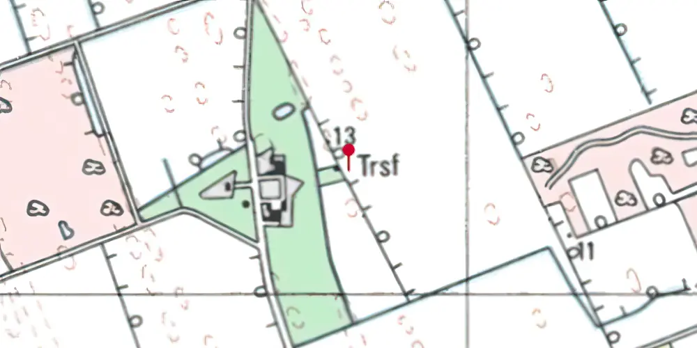 Historisk kort over Mosbjerglejren Station Historisk kort over Mosbjerglejren Station