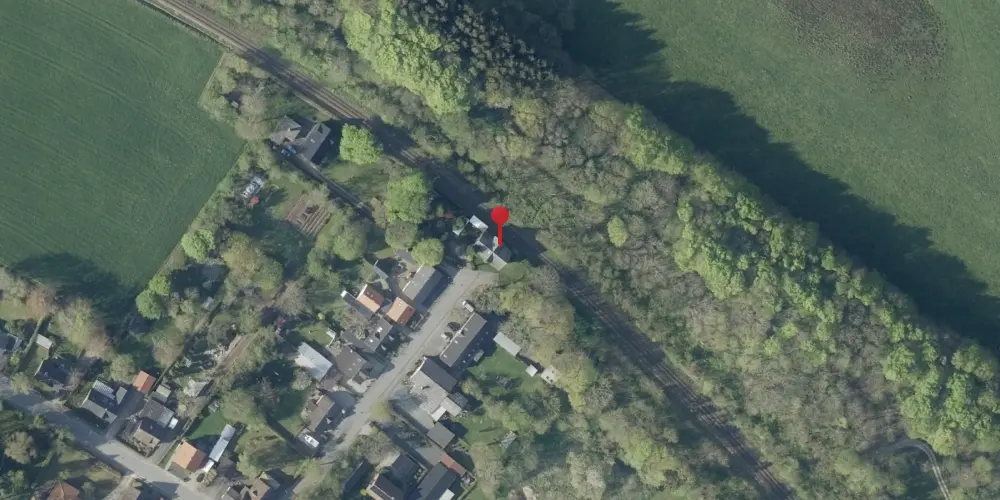 Historisk kort over Moselund Station